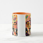 ミッドセンチュリー未来的マルディグラスカクテルパーティー マグカップ (中央)