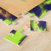 ミッドセンチュリー未来的マルディグラスマルティーニ女性 ジグソーパズル (側面)