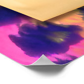 ミッドセンチュリー未来的マルディグラスマルティーニ女性 ポスター (角)