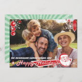 ミッドセンチュリー横モダン休フォトカード シーズンカード (正面/裏面)