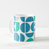 ミッドセンチュリー水中競技タイル コーヒーマグカップ (正面左)