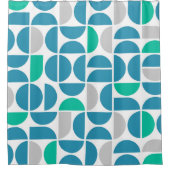 ミッドセンチュリー水中競技タイル シャワーカーテン (正面)