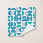 ミッドセンチュリー水中競技タイル バスタオルセット (ウォッシュタオル)