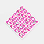 ミッドセンチュリー葉デンマーク明るい赤紫色ピンク スタンダードランチョンナプキン (角)