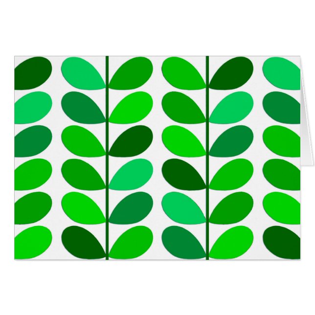 ミッドセンチュリー葉デンマーク、エメラルドとライムグリーン (正面横)