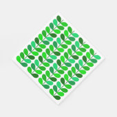 ミッドセンチュリー葉デンマーク、エメラルドとライムグリーン スタンダードランチョンナプキン (角)