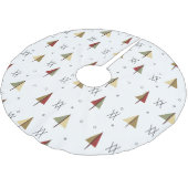 ミッドセンチュリー雪の森 ブラッシュドポリエステルツリースカート (アングル)