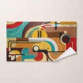 ミッドセンチュリー魔法 | 抽象芸術シェイプデザイン バスタオルセット (ハンドタオル)