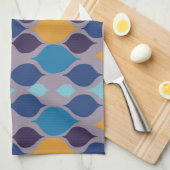 ミッドセンチュリー1960年代の幾何学パステル キッチンタオル (四つ折り)