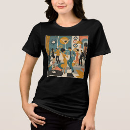 ミッドセンチュリー60年代ヒップマティーニコックテイルダンスパーティー トライブレンドTシャツ