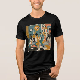 ミッドセンチュリー60年代ヒップマティーニコックテイルダンスパーティー トライブレンドTシャツ