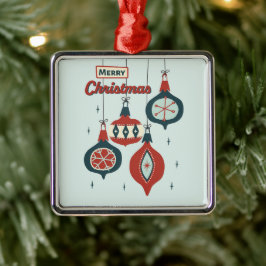 ミッドセンチュリー・アトミック・クリスマス メタルオーナメント