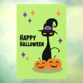 ミッドセンチュリー・アトミック・ハロウィン・キャット ウィンドウサイン