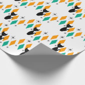 ミッドセンチュリー・アモダントミック・ダイヤモンド・スターバスト ラッピングペーパー (角)