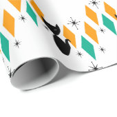 ミッドセンチュリー・アモダントミック・ダイヤモンド・スターバスト ラッピングペーパー (ロールコーナー)