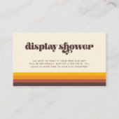 ミッドセンチュリー ディスプレイ シャワー カード (正面)