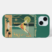 ミッドセンチュリー・デザインのカクテルタイム Case-Mate iPhoneケース (裏面 (横))