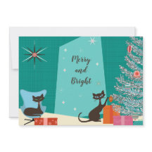 ミッドセンチュリー デザインのホリデー カード