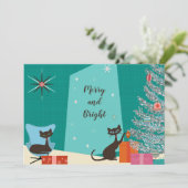 ミッドセンチュリー デザイン ホリデー カード (スタンド正面)