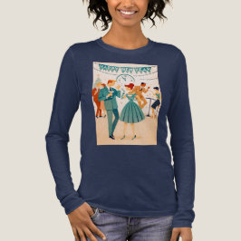 ミッドセンチュリー ハッピー・ニューイヤー・ザ・マティーニ・ダンス トライブレンドTシャツ