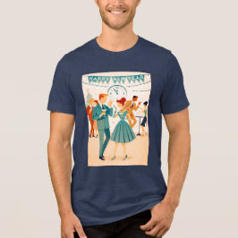ミッドセンチュリー ハッピー ニュー イヤー ザ マティーニ ダンス トライブレンドTシャツ