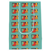 ミッドセンチュリー"バーボンオンザロック" -抱き枕 ミディアムペーパーバッグ (裏面)