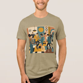 ミッドセンチュリー ヒップ マティーニ ダンスパーティー トライブレンドTシャツ
