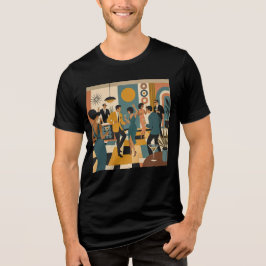 ミッドセンチュリー ヒップ マティーニ ダンスパーティ トライブレンドTシャツ