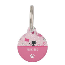 ミッドセンチュリー ピンク ハート ネコ