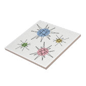 ミッドセンチュリー フランシスカン スターバースト 4 タイル (側面)