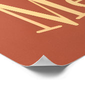 ミッドセンチュリー ブラックキャット メリー マーティーニ クリスマス ポスター (角)