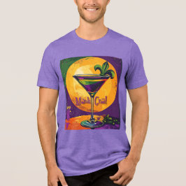 ミッドセンチュリー マルディグラ サンセット フルールドリス マティーニ トライブレンドＴシャツ