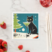 ミッドセンチュリー、モダンクリスマスカクテルナプキン スタンダードカクテルナプキン (インサイチュ)