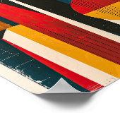 ミッドセンチュリー モダン アブストラクト 幾何学的な形 ポスター (角)