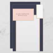 ミッドセンチュリー モダン オーダーメイド 便箋 (正面/裏面)