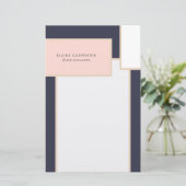 ミッドセンチュリー モダン オーダーメイド 便箋 (スタンド正面)