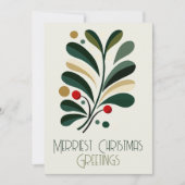 ミッドセンチュリー モダン クリスマスカード (正面)