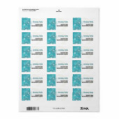 ミッドセンチュリー モダン スプートニク 返信住所ラベル ラベル (フルシート)