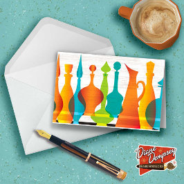 ミッドセンチュリー モダン スリング ヴェイシズ ノート カード