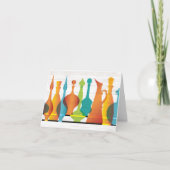 ミッドセンチュリー モダン スリング ヴェイシズ ノート カード (正面)