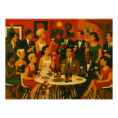 ミッドセンチュリー・モダン・マーティニ・インテレクチュアルズ・クリスマス ポスター (正面)