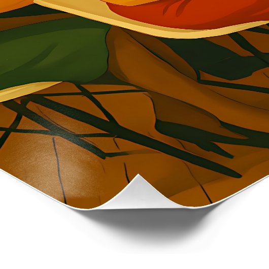 ミッドセンチュリー・モダン・マーティニ・インテレクチュアルズ・クリスマス ポスター (コーナー)