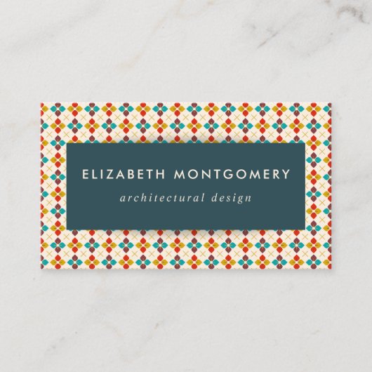 ミッドセンチュリー モダン 名刺 (正面)