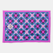 ミッドセンチュリー モダン 輝く色彩のティー キッチンタオル (横)