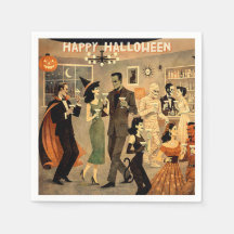 ミッドセンチュリー・レトロの40年代ハロウィン・マーティニ・パーティ