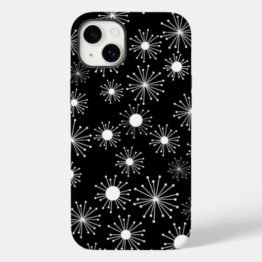 ミッドセンチュリー レトロ スターバースト Case-Mate iPhoneケース (裏面)