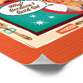 ミッドセンチュリー レトロ ハウスワイフ カレンダー 2025 ポスター (角)