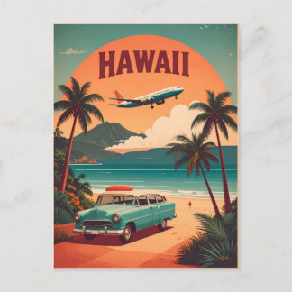 ミッドセンチュリー・レトロ 1950年代 ハワイ 旅行 観光 アート ポストカード