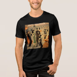 ミッドセンチュリー・レトロ 40年代 ハロウィン・マティーニ・パーティー トライブレンドＴシャツ