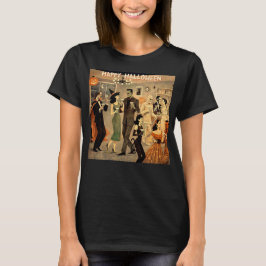 ミッドセンチュリー・レトロ 40年代 ハロウィン・マーティニ・パーティ Tシャツ